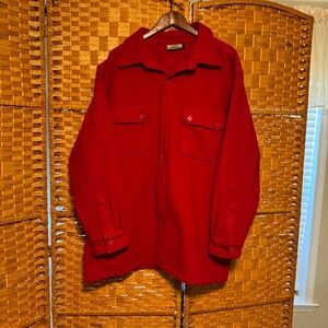 Official Boy Scouts Red Wool Shirt Jac XL